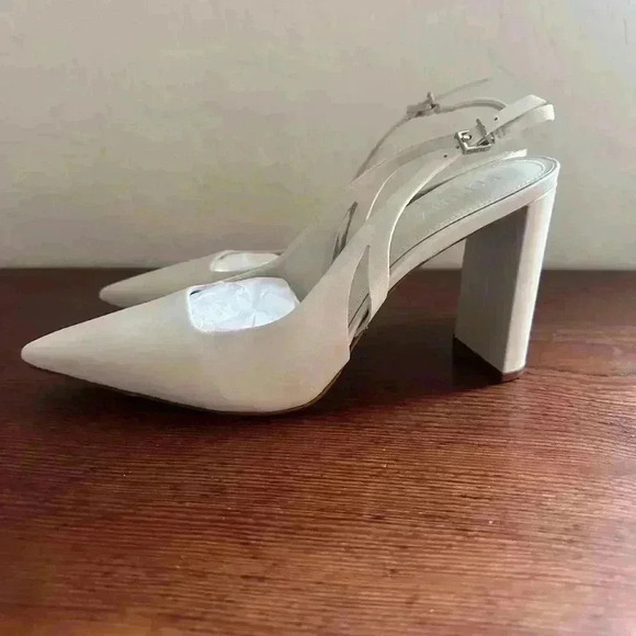 Schutz Blanche Pump in Pearl Size 9.5B Brand New Leather Heels - Picture 6 of 12